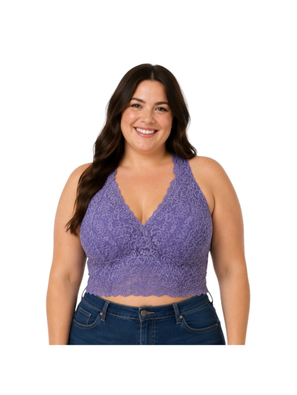 Women's Soma Lace Bralette XXL Purple